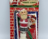 Shiny Brite Santa Christopher Radko Night Light NIP Plug In Glows Santa ... - £17.77 GBP