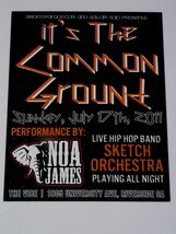 It&#39;s The Common Ground Noa James Sketch Orch. Hip Hop Concert Promo Card... - $28.16 CAD