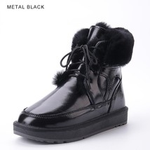 New Fashion Real Leather Natural Sheep  Lined Men Casual Ankle Winter Snow Boots - £238.06 GBP