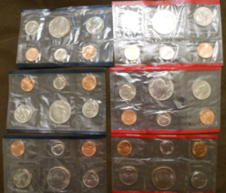 Lot Of 3 - 1984 Us Mint Sets - 10 Coins In Each Set - No Original Envelopes!! - £19.18 GBP