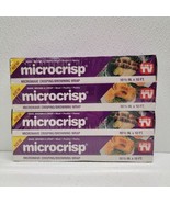 Set Of 4 Microcrisp Microwave Crisping Browning Wrap 10.5&quot; x 10&#39; NEW Sealed - £24.85 GBP