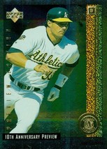 1998 Upper Deck 10th Anniversary Preview Retail Jose Canseco 47 Athletics - £0.78 GBP