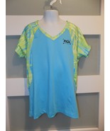 FILA Performance Multi-Color  V-Neck SS Sport Shirt Size L (14)Girl&#39;s - $261.50 MXN
