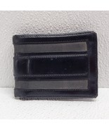 Burberry Black Bi-Fold Wallet Leather &amp; Canvas - $93.95