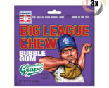 3x Packs | Big League Chew Ground Ball Grape Bubble Gum | 2.12oz | Fast ... - $13.01