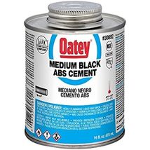 Oatey 30892 Medium Bodied Solvent Cement, 16 Oz, Can, Liquid, Black - $23.05