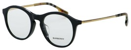 Burberry BE2287F 3001 Black Women Authentic Round Eyeglasses Frame 50 mm - £82.93 GBP