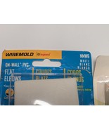 NEW 3 Packs of 2 - Legrand - Wiremold NMW6 Plastic Flat Elbow White - $21.77