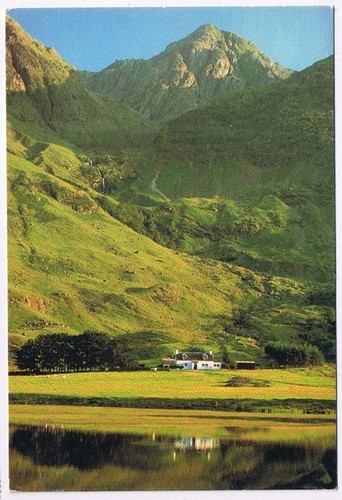 Postcard Glencoe Scotland UK Bidean Nam Bian Loch Achtriochtan - $3.95