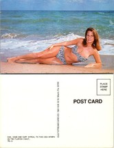 Florida Beach Beautiful Lady Posing Sun Sand Surf Sea Nymph Vintage Postcard - £7.51 GBP