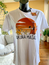 Disney Hakuna Matata Timon y Pumba White Short Sleeve T-Shirt Size L Lio... - $17.00