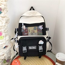 DCIMOR New Waterproof Nylon Women Backpack Female Multi-pocket Net Travel Bag Ko - £30.74 GBP