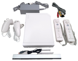 Nintendo Wii Game System Console With 2-REMOTES Bundle Also Plays Gamecube Games - £94.70 GBP