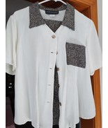 Women's Lauren Alexandra Ivory Shirt/Pant Set Size 12 - $29.00