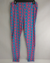LuLaRoe Tall &amp; Curvy Leggings With Pink &amp; Blue Abstract Designs - €8,46 EUR