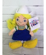 Disney Store Parks Holland Girl It&#39;s a Small World Ride Plush Bean Bag Doll - £8.29 GBP