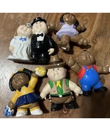 Vintage Cabbage Patch Kids Ceramic Figures Hand Painted 1980’s Lot of (5) - $31.59 CAD