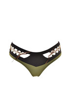 Agent Provocateur Womens Bikini Bottoms Khaki Multicolor Size Ap 3 - £80.97 GBP