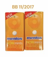 Mentos NOW Orange Tin Mints with Xylitol BB.2017 New Sealed Collectible - $26.83 CAD