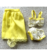 1970s Barbie Yellow Slip Lace Bra Underwear Vintage Mattel Damage No Doll - £6.64 GBP