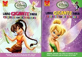 Disney Fairies - Spanish - Coloring &amp; Activity Book (Set of 2 Books) [Paperback] - £10.59 GBP