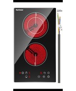 Karinear 2 Burner Electric Cooktop 12 Inch Built-in Electric Stove Top, ... - $162.80 CAD