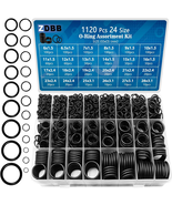 Rubber O Ring Set, 1120 Pcs Assorted Metric Sealing Washers for Repairs - $16.24