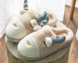 Er fluffy warm plush slippers bedroom faux fur slides ladies cute deer shoes house thumb155 crop