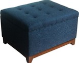 Home Decor | Upholstered Chunky Tufted Square Storage Ottoman| Hinged Li... - $268.99