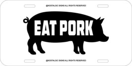 Pig Pork Porc Agriculteur Assorties Couleurs Blanc Aluminum Métal Licence Plat 1 - £7.11 GBP