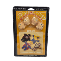 VINTAGE 1985 DOLL BABY HEROS HEAD KIT &amp; BOOK OF PATTERNS NEW SEALED - $9.50