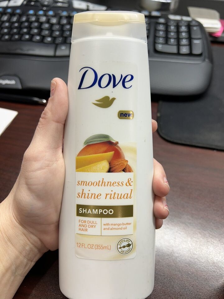 NEW Dove Smoothness & Shine Ritual for Dull and Dry Hair Mango Butter 12 oz - $13.81