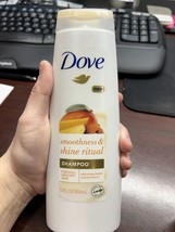 NEW Dove Smoothness &amp; Shine Ritual for Dull and Dry Hair Mango Butter 12 oz - $13.81