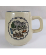 Vintage Stoneware South Dakota Landmarks Souvenir 3.5&quot; Coffee Cup - $9.89