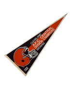 1980s Cleveland Browns AFC Central Champs 12&quot;x30&quot; Full-Sized Felt Pennan... - £11.72 GBP