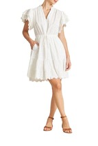 Trovata iris ruffle dress in Broderie Anglaise - size M - £190.03 GBP