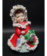 Blume Exclusives Japan Christmas Angel Spaghetti Trim Figurine Holly Red... - $740.55 MXN