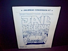 JAIL BREAK Original 1985 Video Arcade Game Service Kit Instruction Manual - £12.96 GBP