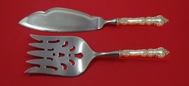 Meadow Rose by Wallace Sterling Silver Fish Serving Set 2 Piece Custom HHWS - $132.76