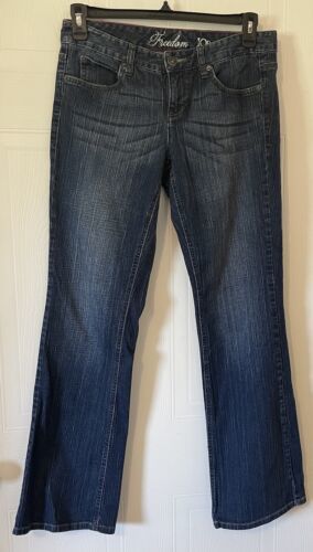 Primary image for Freedom IOR Tommy Hilfiger Jeans Womens Blue Denim Bootcut Size 10R Button Zip