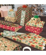 Kirkland Signature Gift Wrapping Paper Multicolor Kraft Double Sided 6-R... - $97.03 CAD