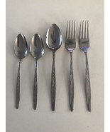 Mixed Lot Ekco Eterna MARY JANE Stainless 2 Dinner Forks 1 TBSP 2 TSPS J... - $18.69