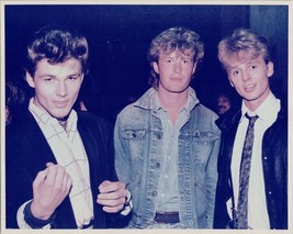 A-ha 1980&#39;s 8x10 photo of the Norwegian hit rock group posing for cameras  - £7.50 GBP