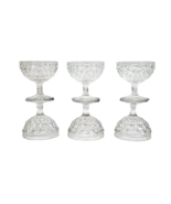 Fostoria American Clear Glass Stemmed Sherbet Cup 3-1/2&quot; Set of 6  Deser... - £26.17 GBP