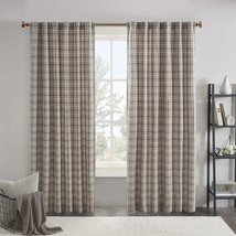 A Single Panel Pack Of Madison Park Anaheim Cabin Plaid Curtain Window, Thermal - £35.23 GBP