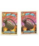 1987 Garbage Pail Kids Cards Series 9 365a Shrap Nell / 365b Hanna Grenade - €4,33 EUR