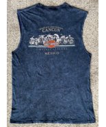 Harley-Davidson Motorcycles T Shirt-Cancun Mexico-Blue Stonewash-Sleevel... - $22.44