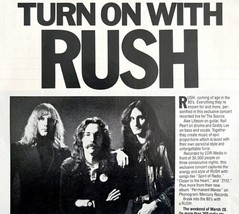 Rush Promo 1980 Advertisement Prog Rock Vintage Live Concert Article DWEE26 - $29.99