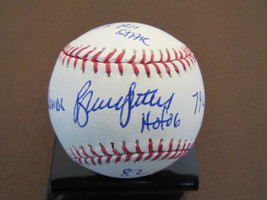 Bruce Sutter Chicago Cubs Stl Cards Braves Hof Stat Signed Auto Oml Baseball Jsa - £237.40 GBP