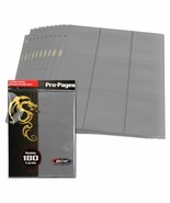 20 pks of 10 (200) BCW Std Sized Card 18-Pocket Side Loading Grey Pro Bi... - $103.51 CAD